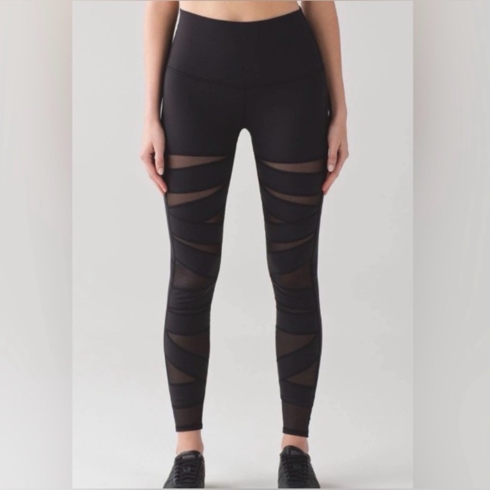 Lululemon Wunder Under High Rise Tech Mesh Inseam 27.5”